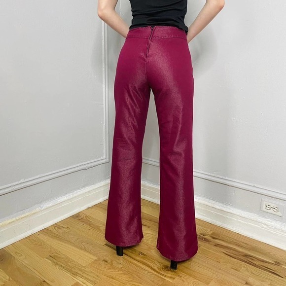 Y2k mauve  low rise flare pants‎ - Picture 4 of 4